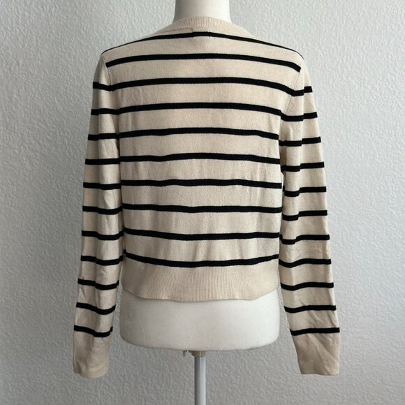 A New Day Striped Button-Up Cardigan Sweater Size Small - Picture 6 of 9
